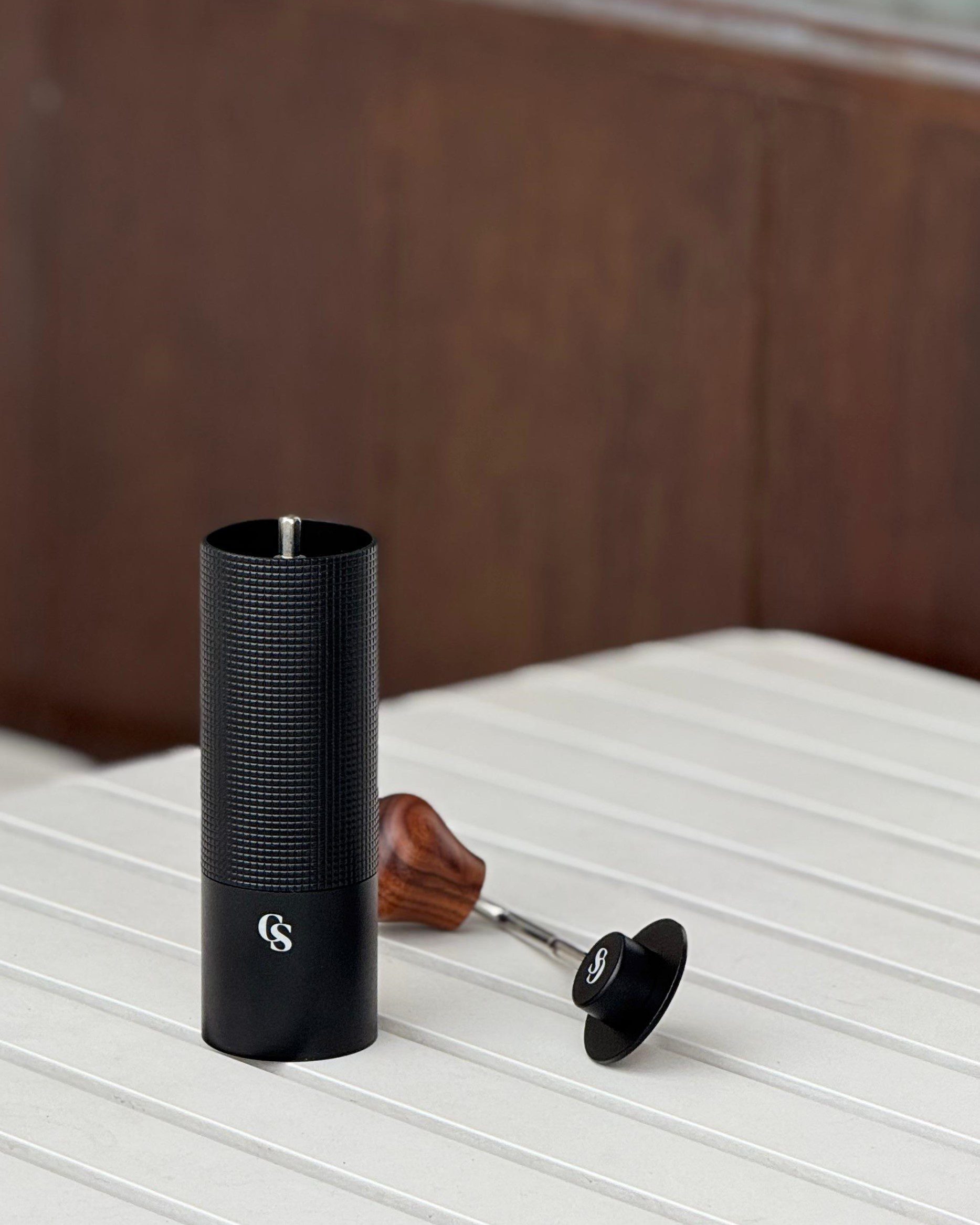 The Steel Hand Coffee Grinder- Midnight Black - Image 3