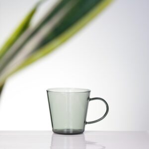 The Clear Latte Cup- Midnight Black